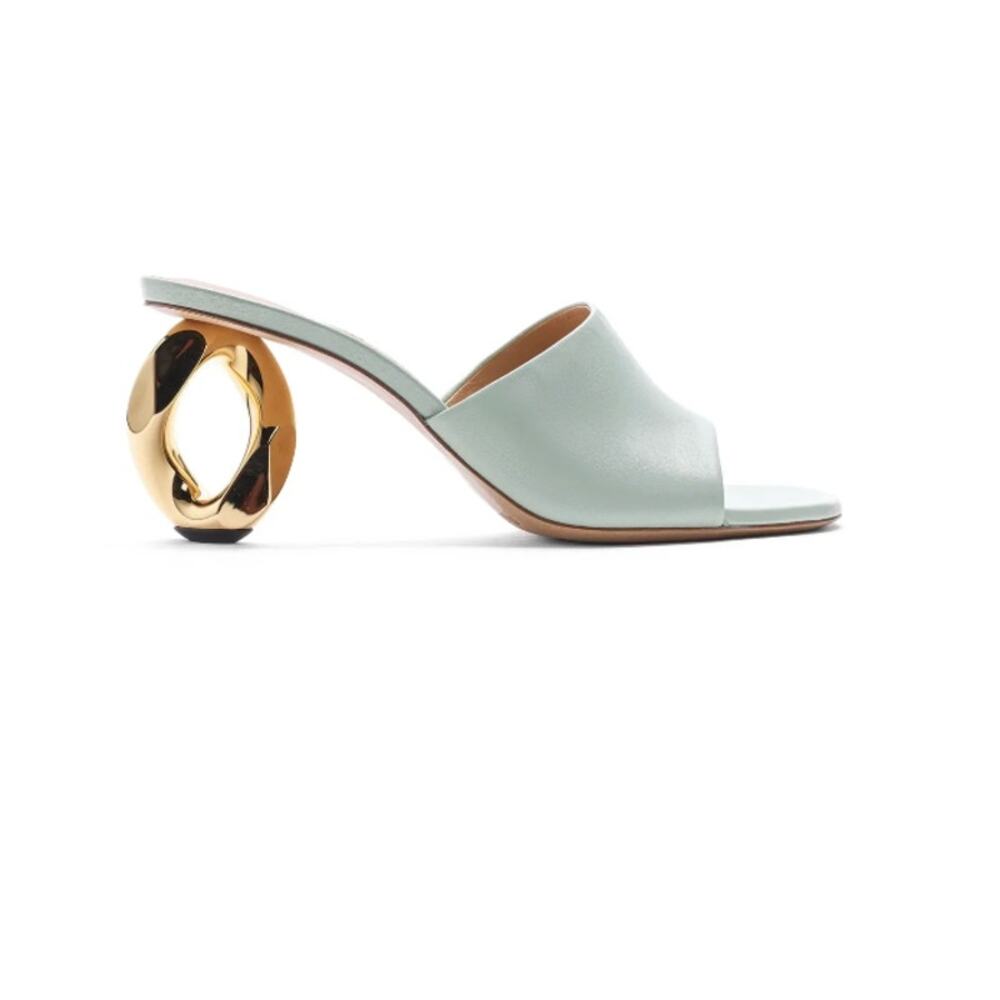 JW Anderson Chain Leather Mule Sandal White EU38 US8 NWOB - Picture 2 of 8